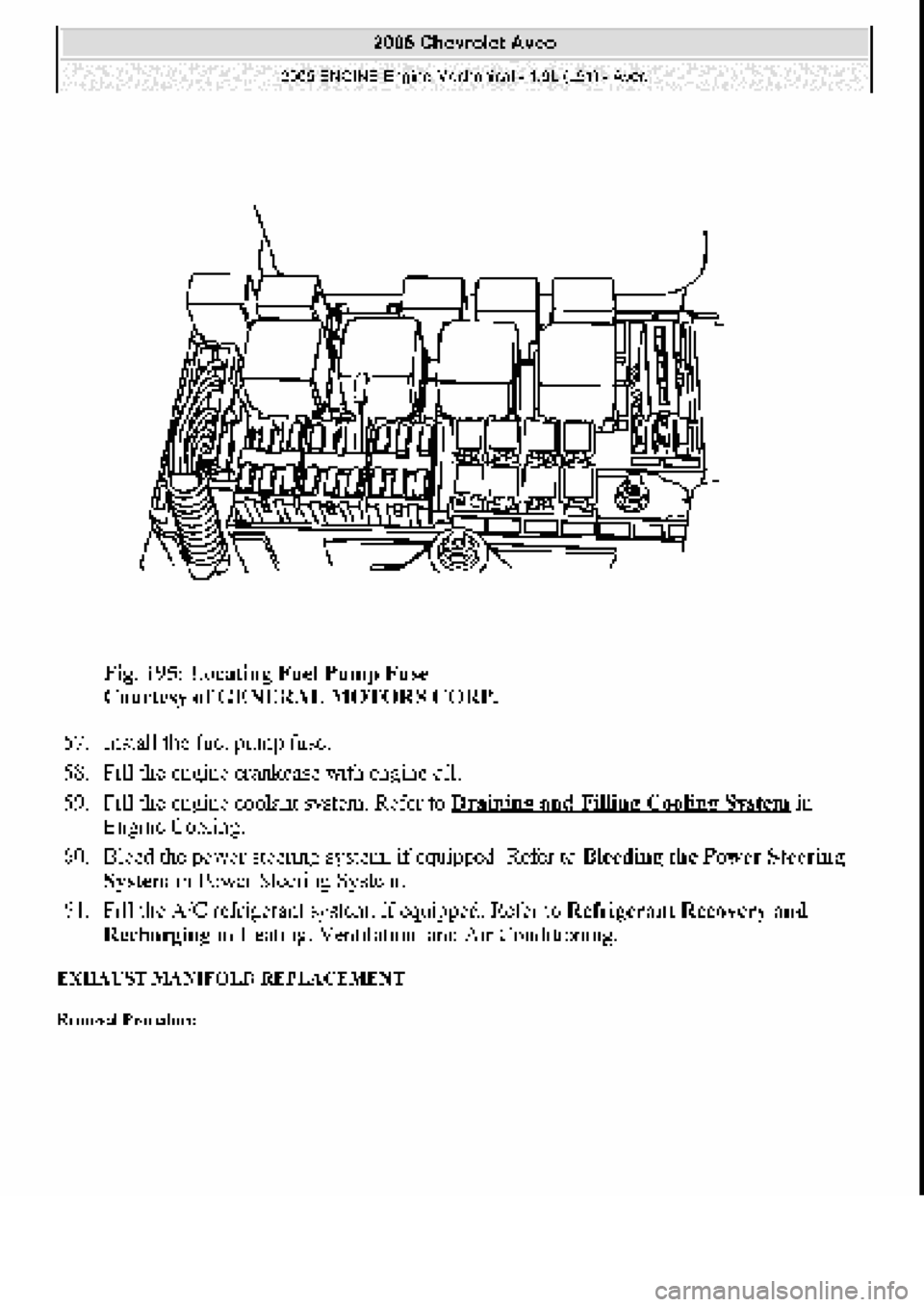 CHEVROLET AVEO 2002 Service Repair Manual CHEVROLET AVEO 2002 Service Repair Manual