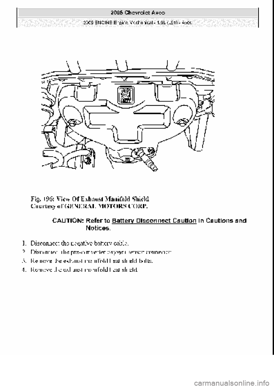 CHEVROLET AVEO 2002 Service Repair Manual CHEVROLET AVEO 2002 Service Repair Manual