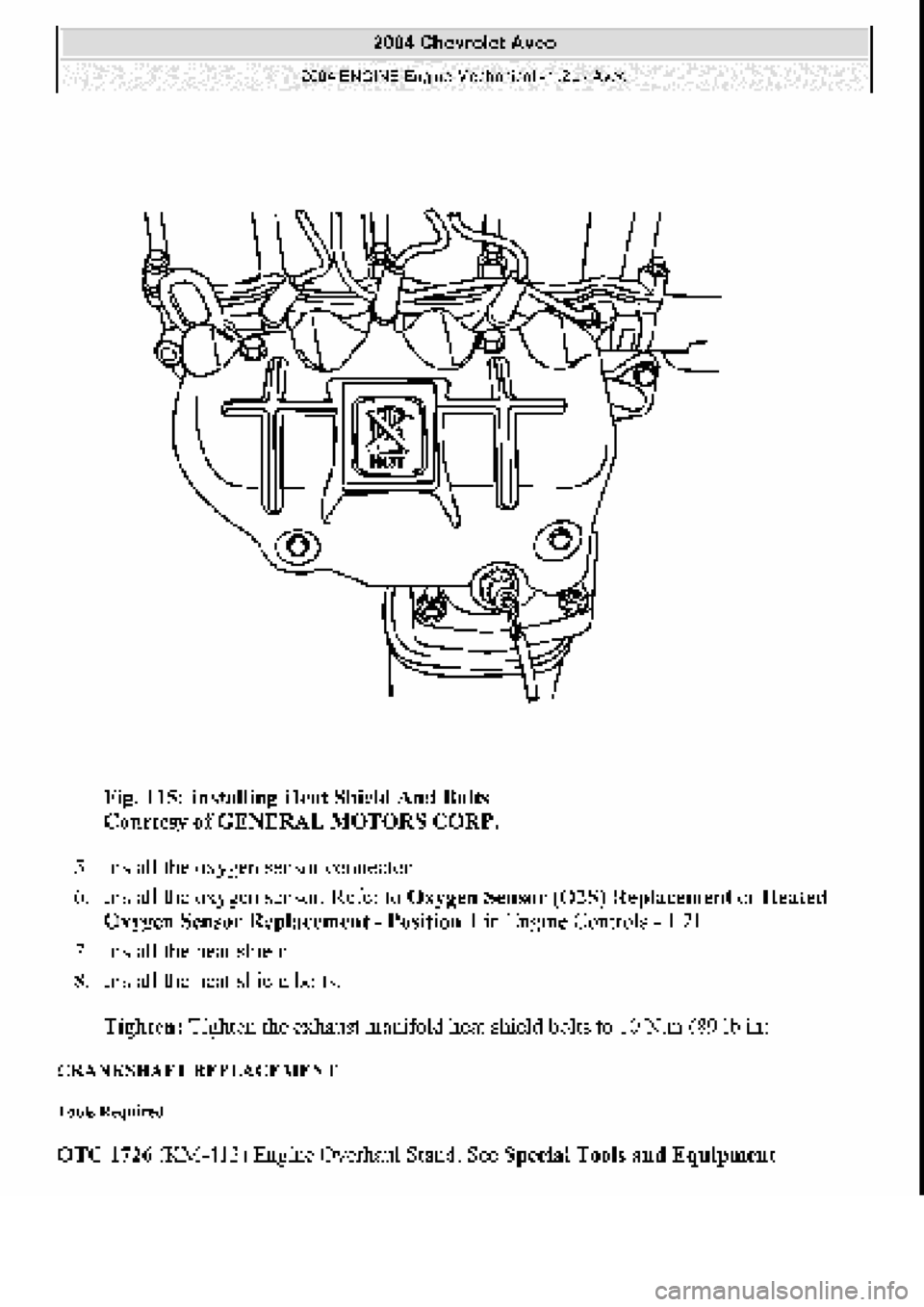 CHEVROLET AVEO 2002 Service Repair Manual CHEVROLET AVEO 2002 Service Repair Manual