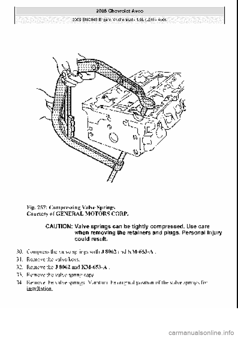 CHEVROLET AVEO 2002 Service Repair Manual CHEVROLET AVEO 2002 Service Repair Manual