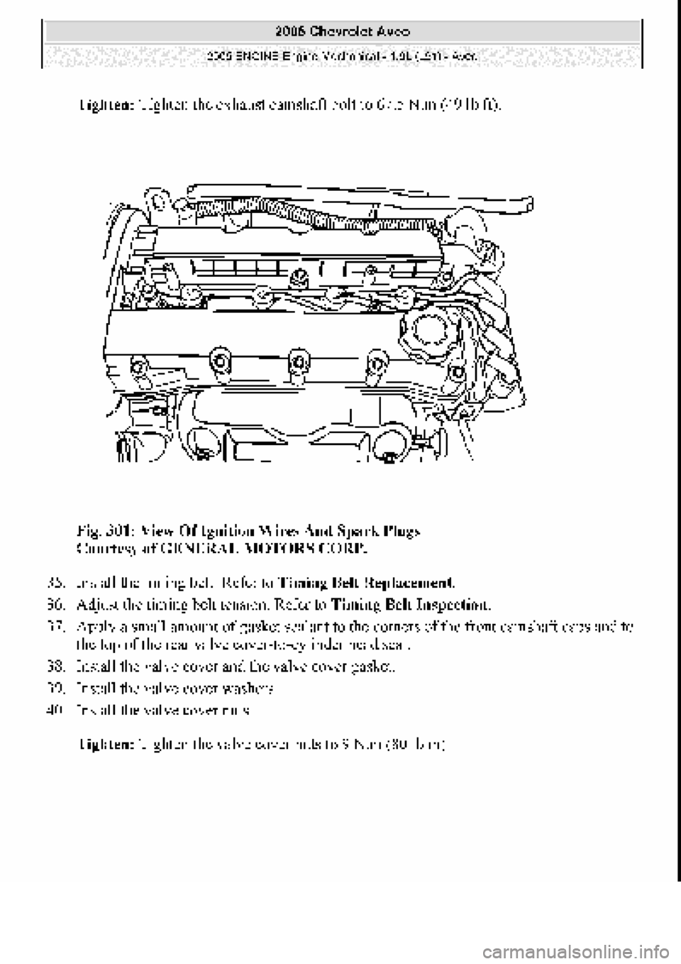 CHEVROLET AVEO 2002 Service Repair Manual CHEVROLET AVEO 2002 Service Repair Manual