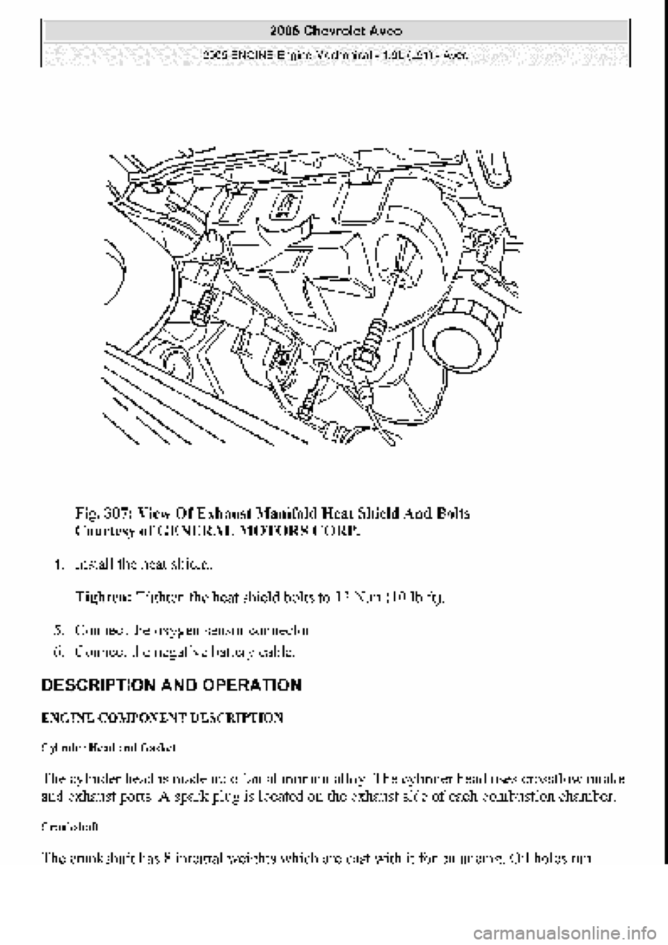 CHEVROLET AVEO 2002 Service Repair Manual CHEVROLET AVEO 2002 Service Repair Manual