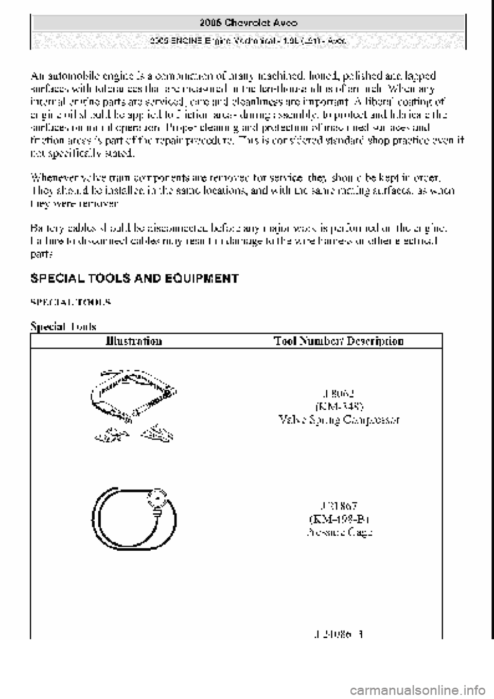 CHEVROLET AVEO 2002 Service Repair Manual CHEVROLET AVEO 2002 Service Repair Manual