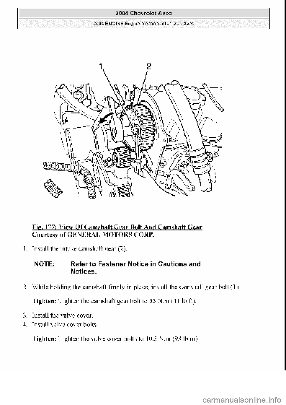 CHEVROLET AVEO 2002 Service Repair Manual CHEVROLET AVEO 2002 Service Repair Manual