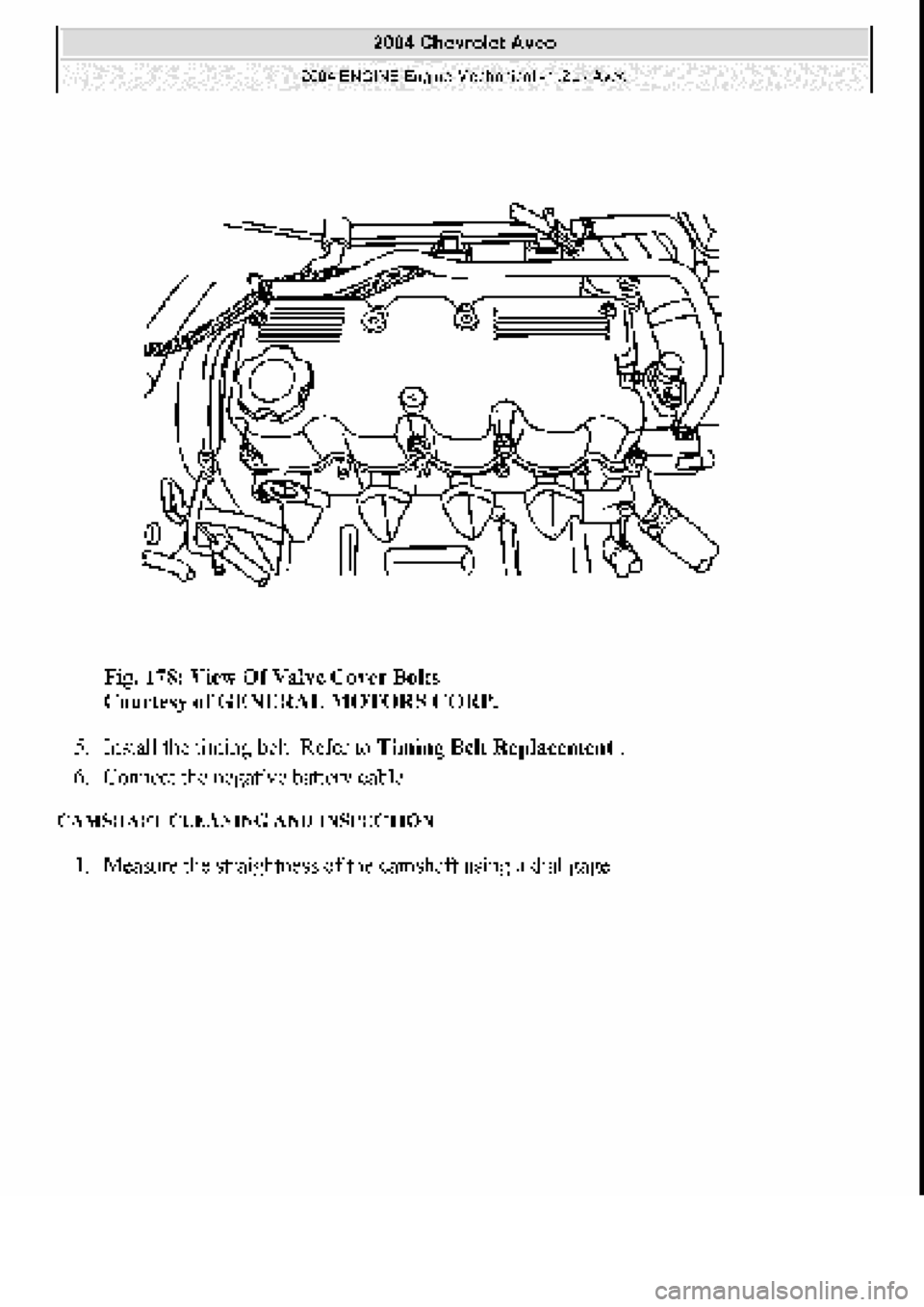 CHEVROLET AVEO 2002 Service Repair Manual CHEVROLET AVEO 2002 Service Repair Manual