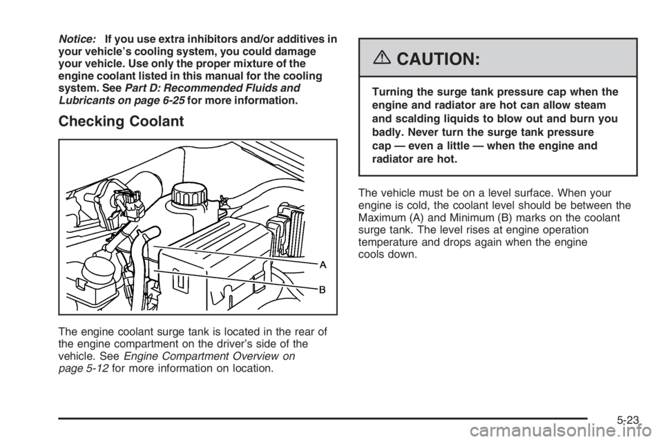 CHEVROLET AVEO 2002 Service Repair Manual Notice:If you use extra inhibitors and/or additives in
your vehicle’s cooling system, you could damage
your vehicle. Use only the proper mixture of the
engine coolant listed in this manual for the c CHEVROLET AVEO 2002 Service Repair Manual Notice:If you use extra inhibitors and/or additives in
your vehicle’s cooling system, you could damage
your vehicle. Use only the proper mixture of the
engine coolant listed in this manual for the c