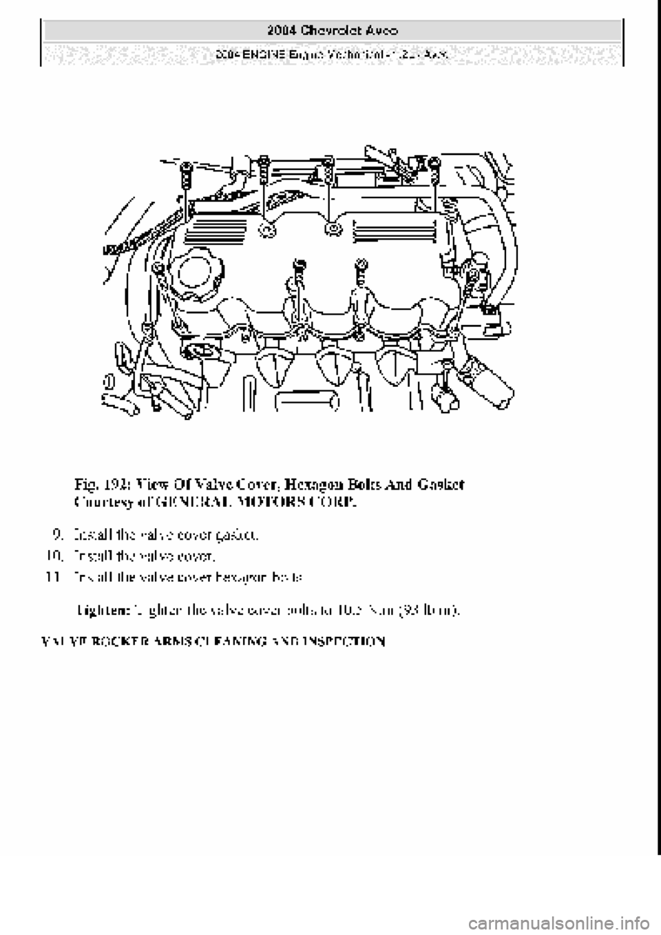CHEVROLET AVEO 2002 Service Repair Manual CHEVROLET AVEO 2002 Service Repair Manual