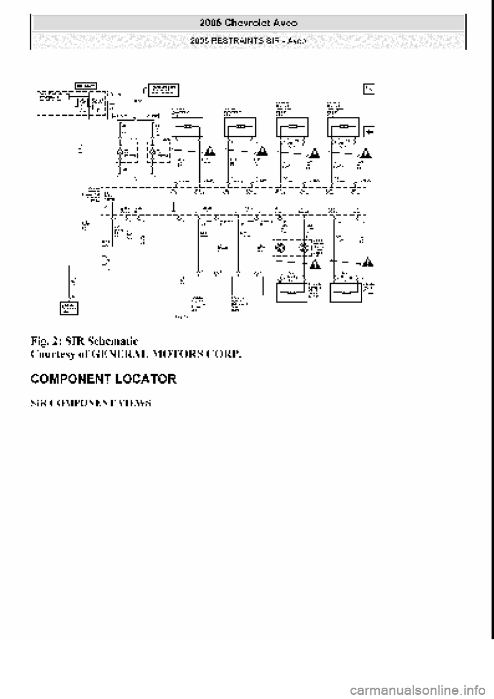 CHEVROLET AVEO 2002  Service Repair Manual 