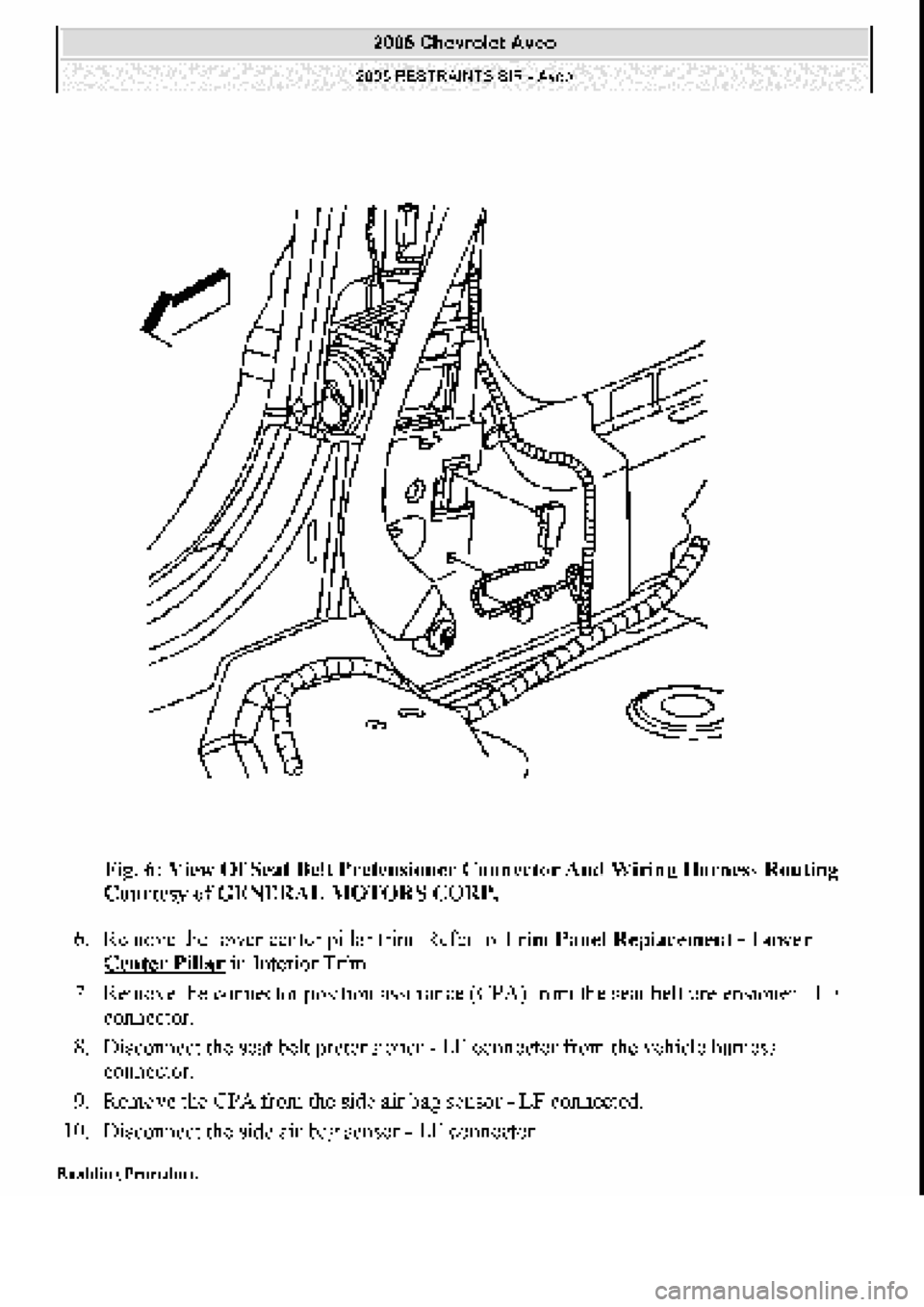 CHEVROLET AVEO 2002  Service Repair Manual 