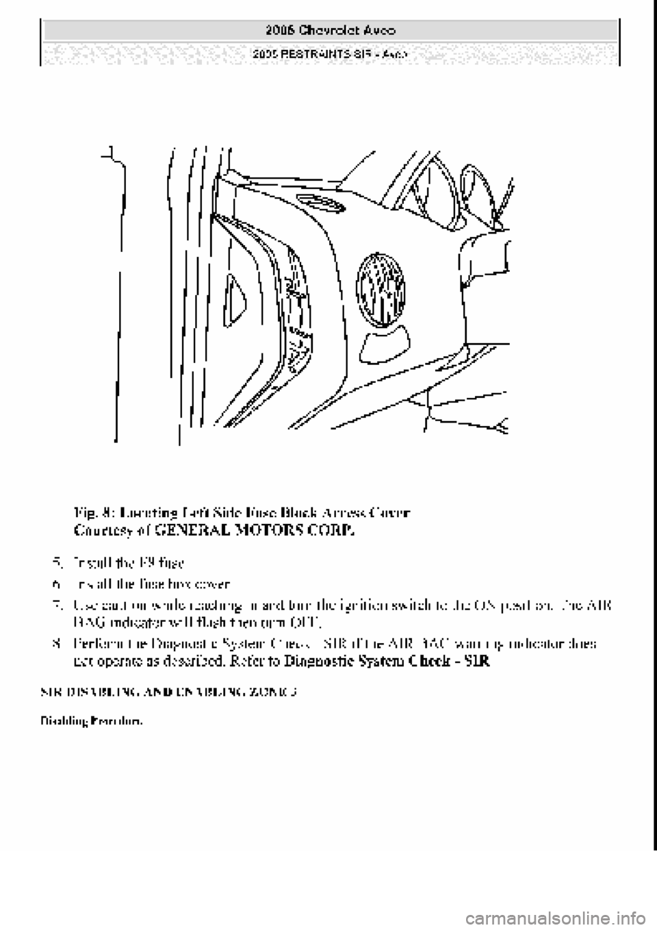 CHEVROLET AVEO 2002  Service Repair Manual 