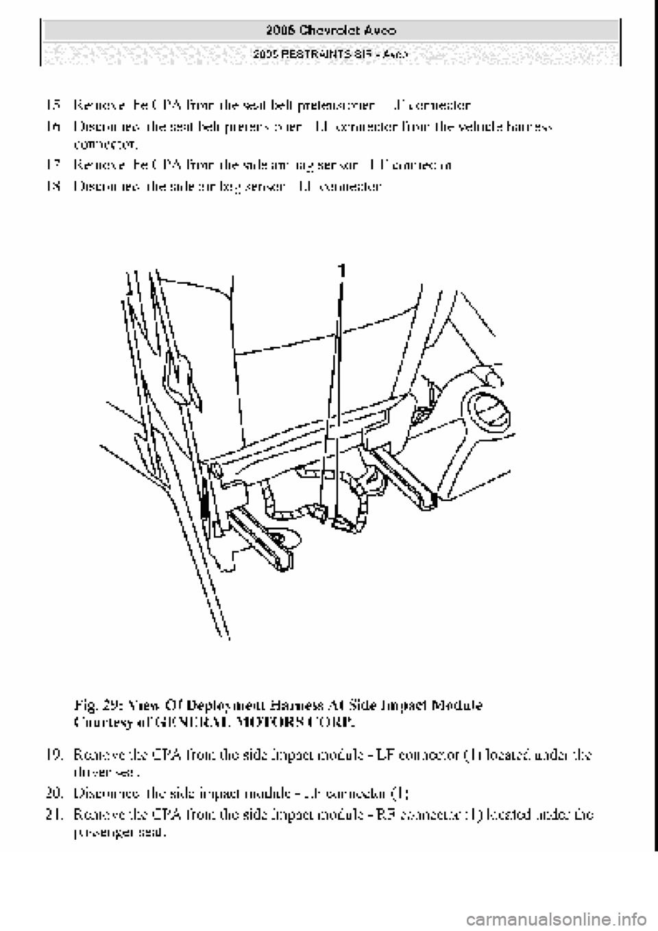 CHEVROLET AVEO 2002 Service Repair Manual CHEVROLET AVEO 2002 Service Repair Manual
