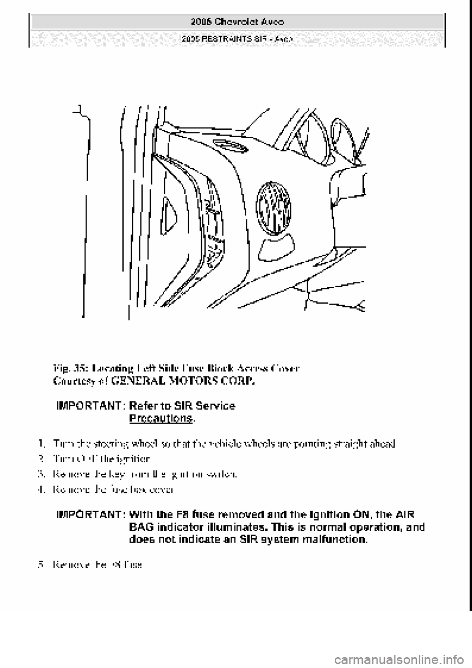 CHEVROLET AVEO 2002 Service Repair Manual CHEVROLET AVEO 2002 Service Repair Manual