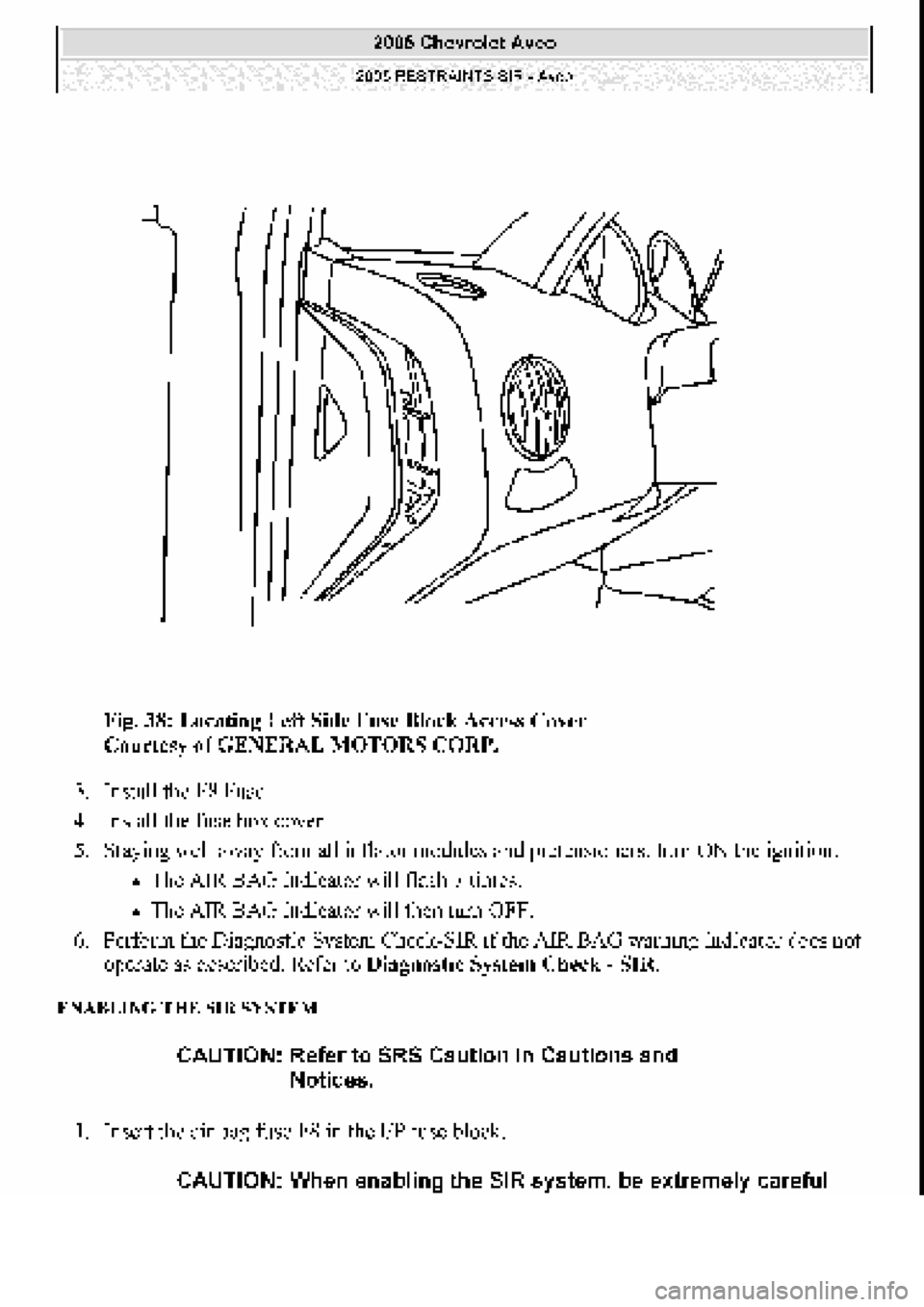 CHEVROLET AVEO 2002 Service Repair Manual CHEVROLET AVEO 2002 Service Repair Manual