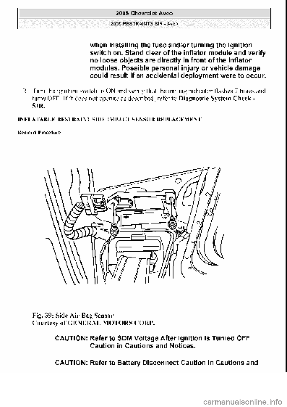 CHEVROLET AVEO 2002 Service Repair Manual CHEVROLET AVEO 2002 Service Repair Manual