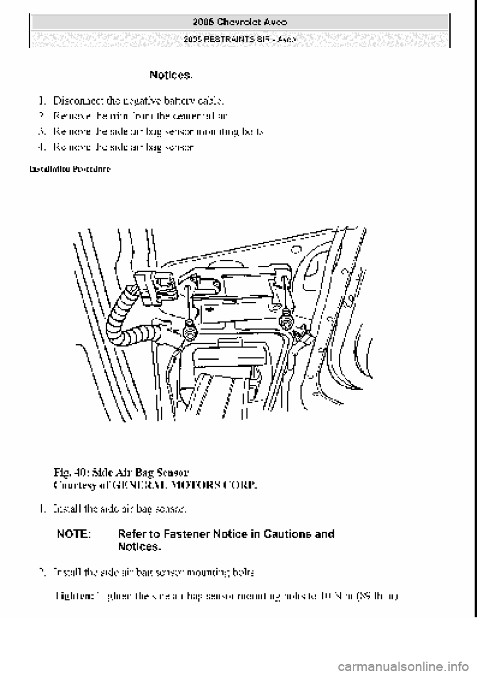 CHEVROLET AVEO 2002 Service Repair Manual CHEVROLET AVEO 2002 Service Repair Manual
