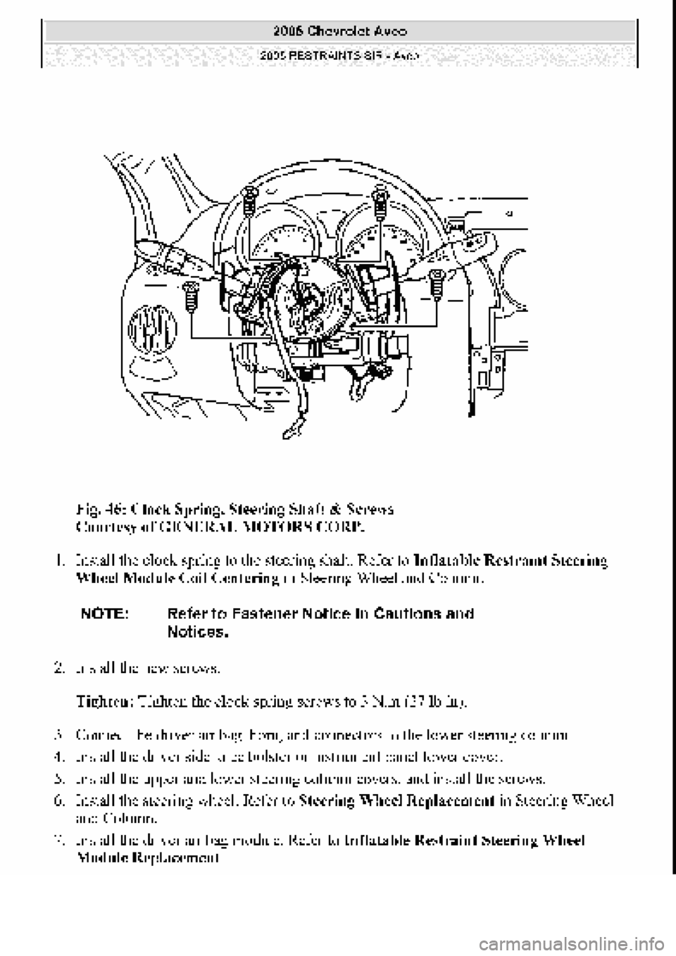 CHEVROLET AVEO 2002 Service Repair Manual CHEVROLET AVEO 2002 Service Repair Manual