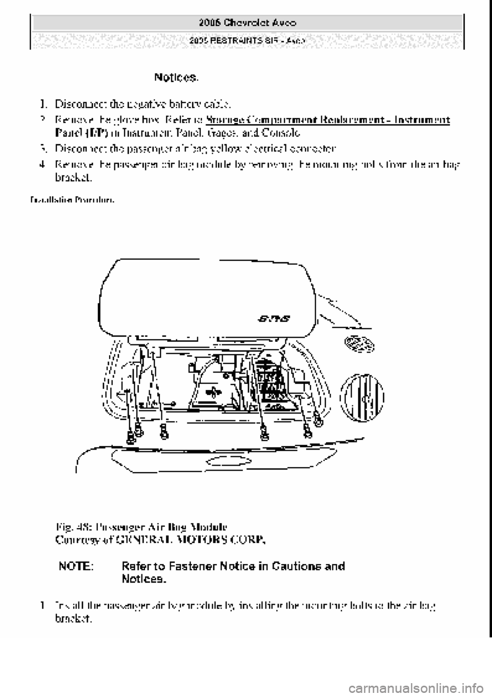 CHEVROLET AVEO 2002 Service Repair Manual CHEVROLET AVEO 2002 Service Repair Manual