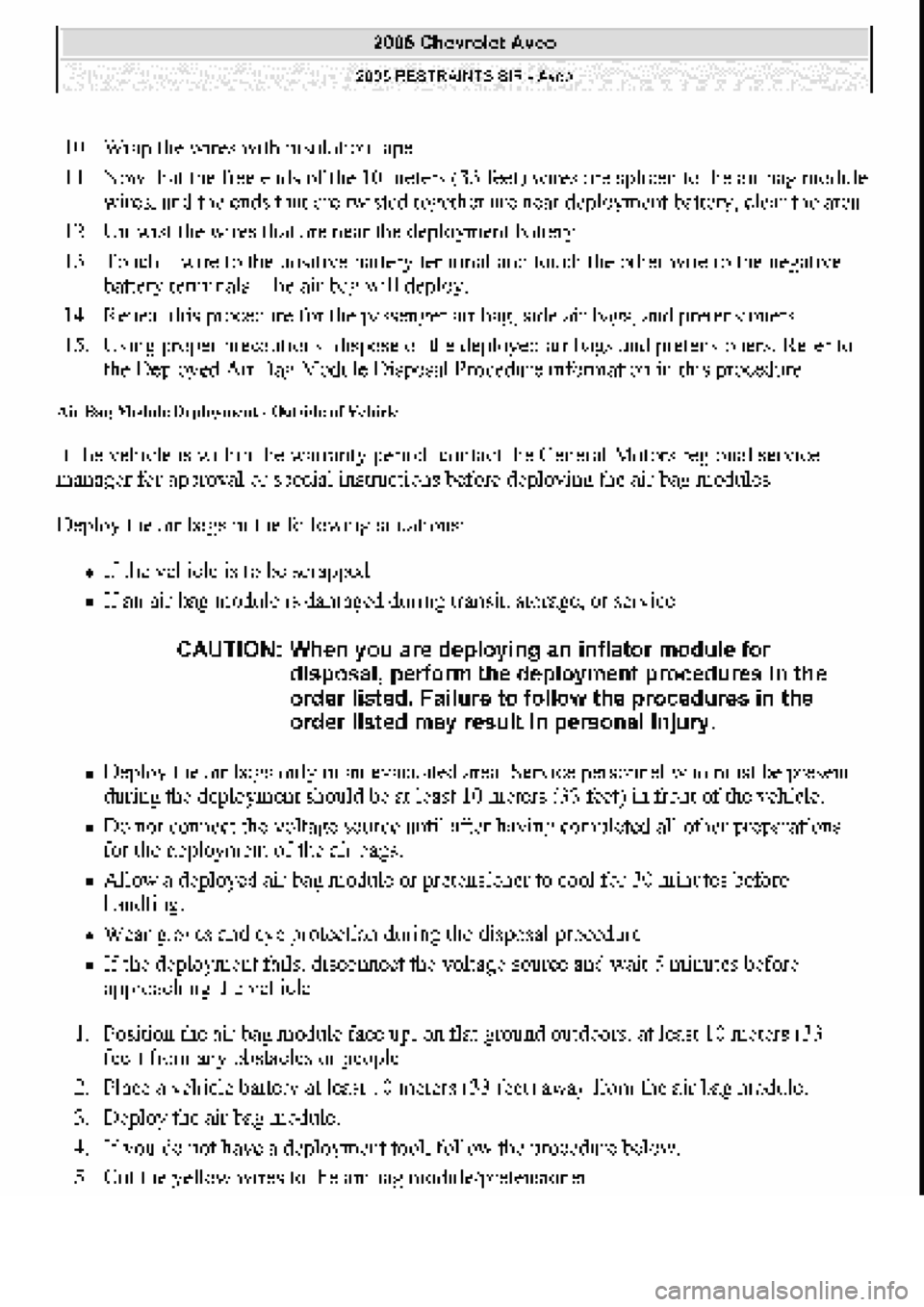 CHEVROLET AVEO 2002 Service Repair Manual CHEVROLET AVEO 2002 Service Repair Manual