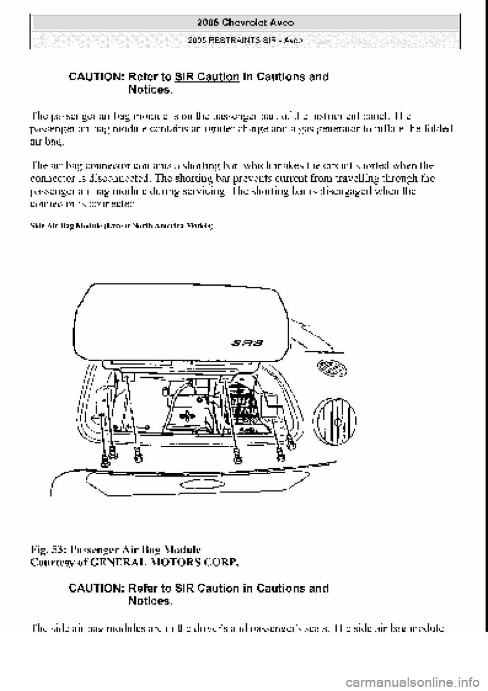CHEVROLET AVEO 2002 Service Repair Manual CHEVROLET AVEO 2002 Service Repair Manual