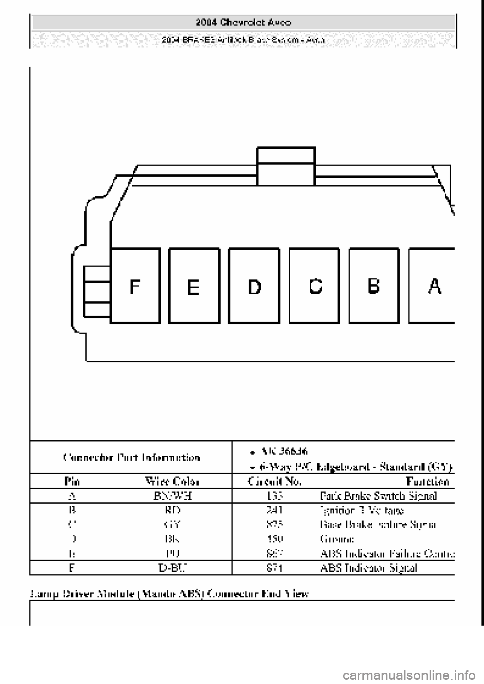 CHEVROLET AVEO 2002 Service Repair Manual CHEVROLET AVEO 2002 Service Repair Manual