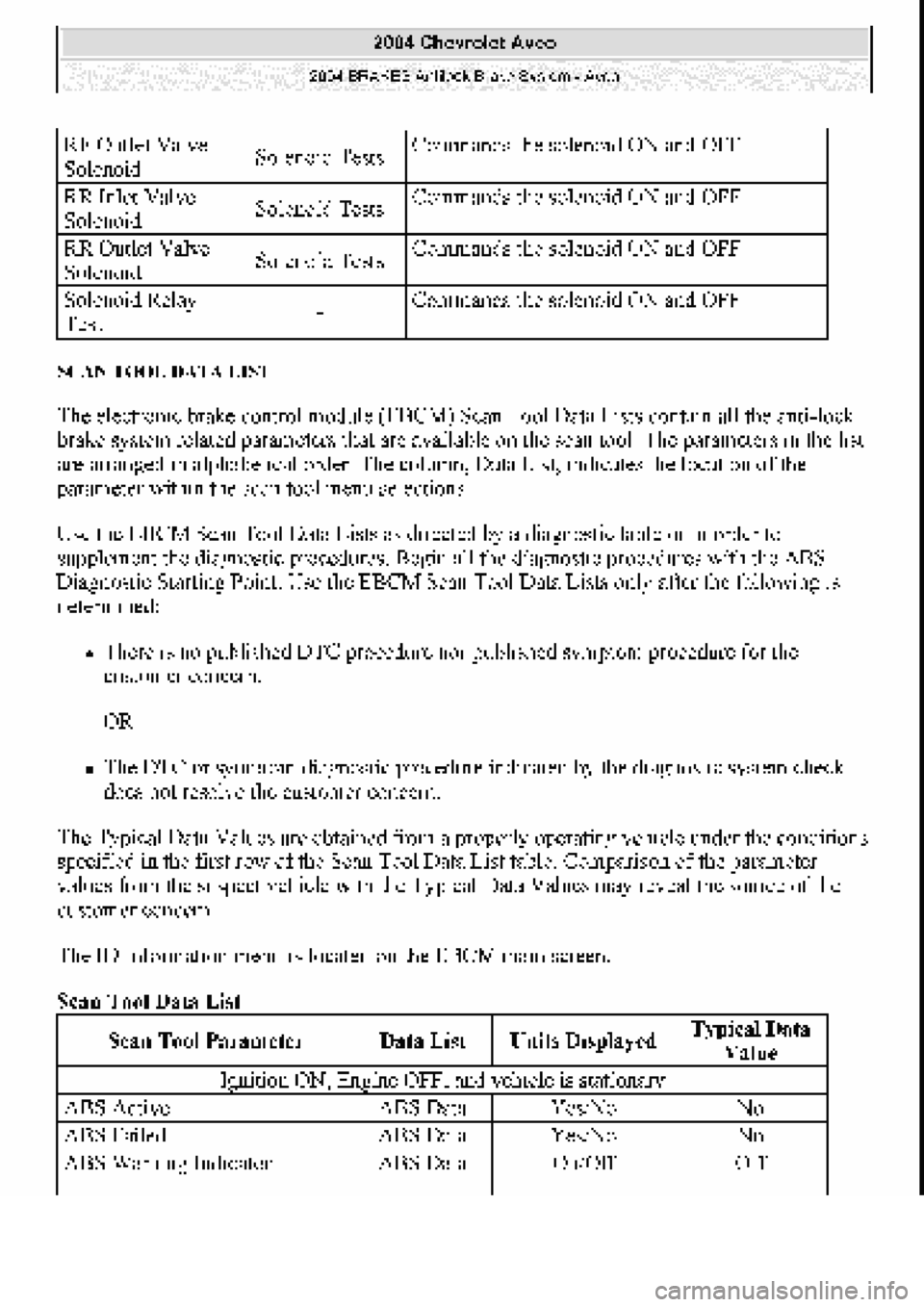 CHEVROLET AVEO 2002 Service Repair Manual CHEVROLET AVEO 2002 Service Repair Manual