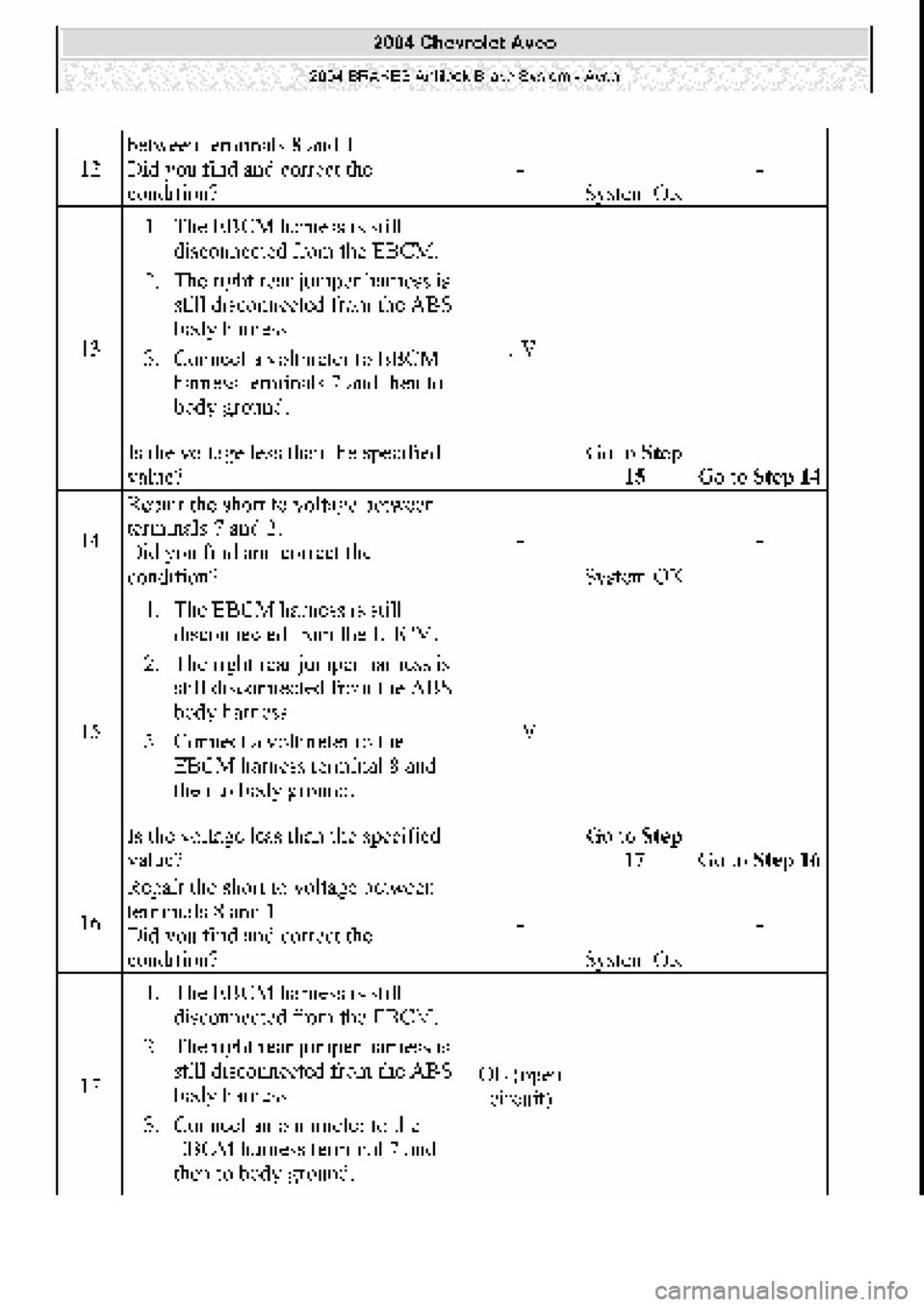 CHEVROLET AVEO 2002  Service Repair Manual 