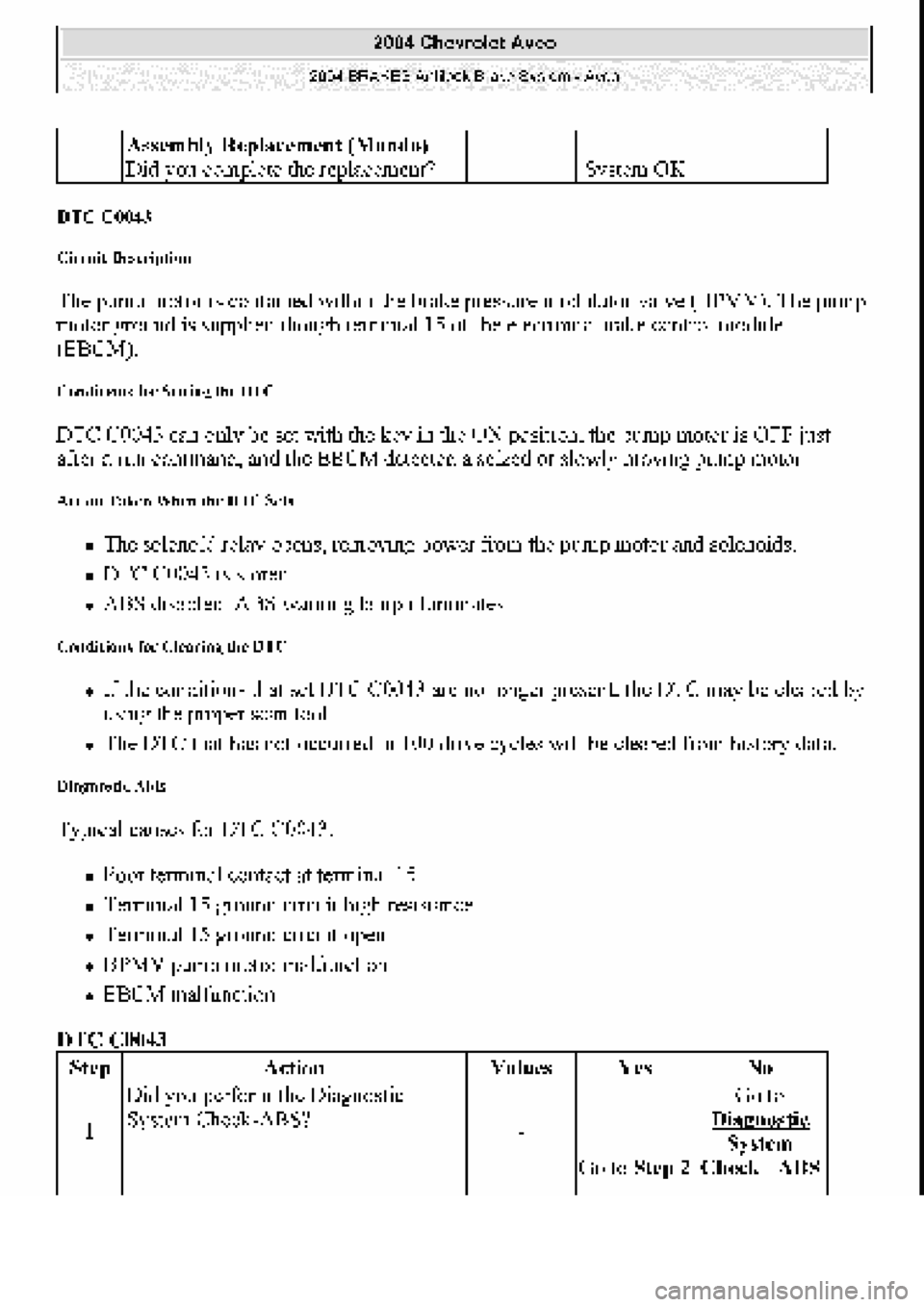 CHEVROLET AVEO 2002 Service Repair Manual CHEVROLET AVEO 2002 Service Repair Manual