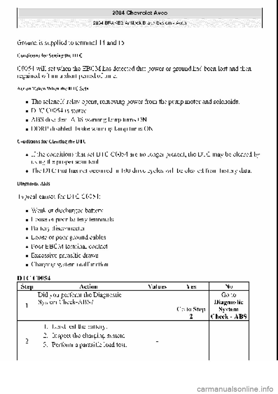 CHEVROLET AVEO 2002 Service Repair Manual CHEVROLET AVEO 2002 Service Repair Manual