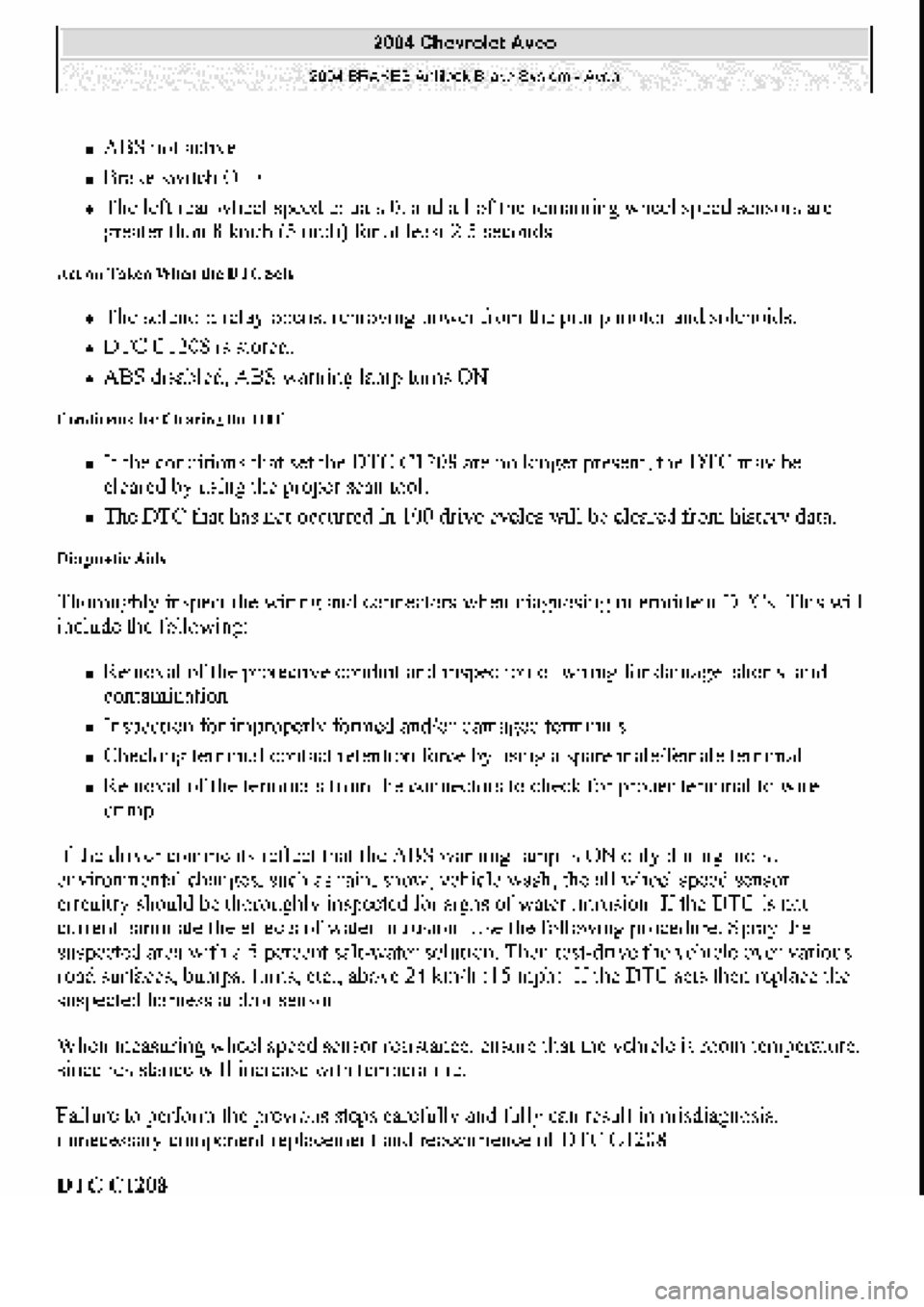 CHEVROLET AVEO 2002 Service Repair Manual CHEVROLET AVEO 2002 Service Repair Manual