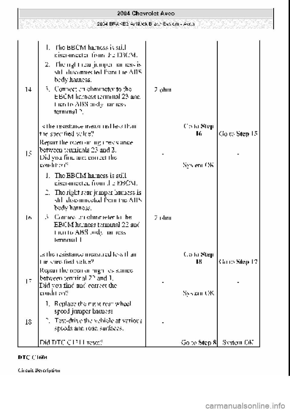 CHEVROLET AVEO 2002 Service Repair Manual CHEVROLET AVEO 2002 Service Repair Manual