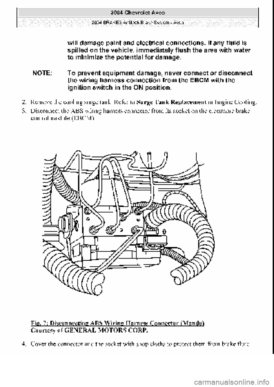 CHEVROLET AVEO 2002  Service Repair Manual 