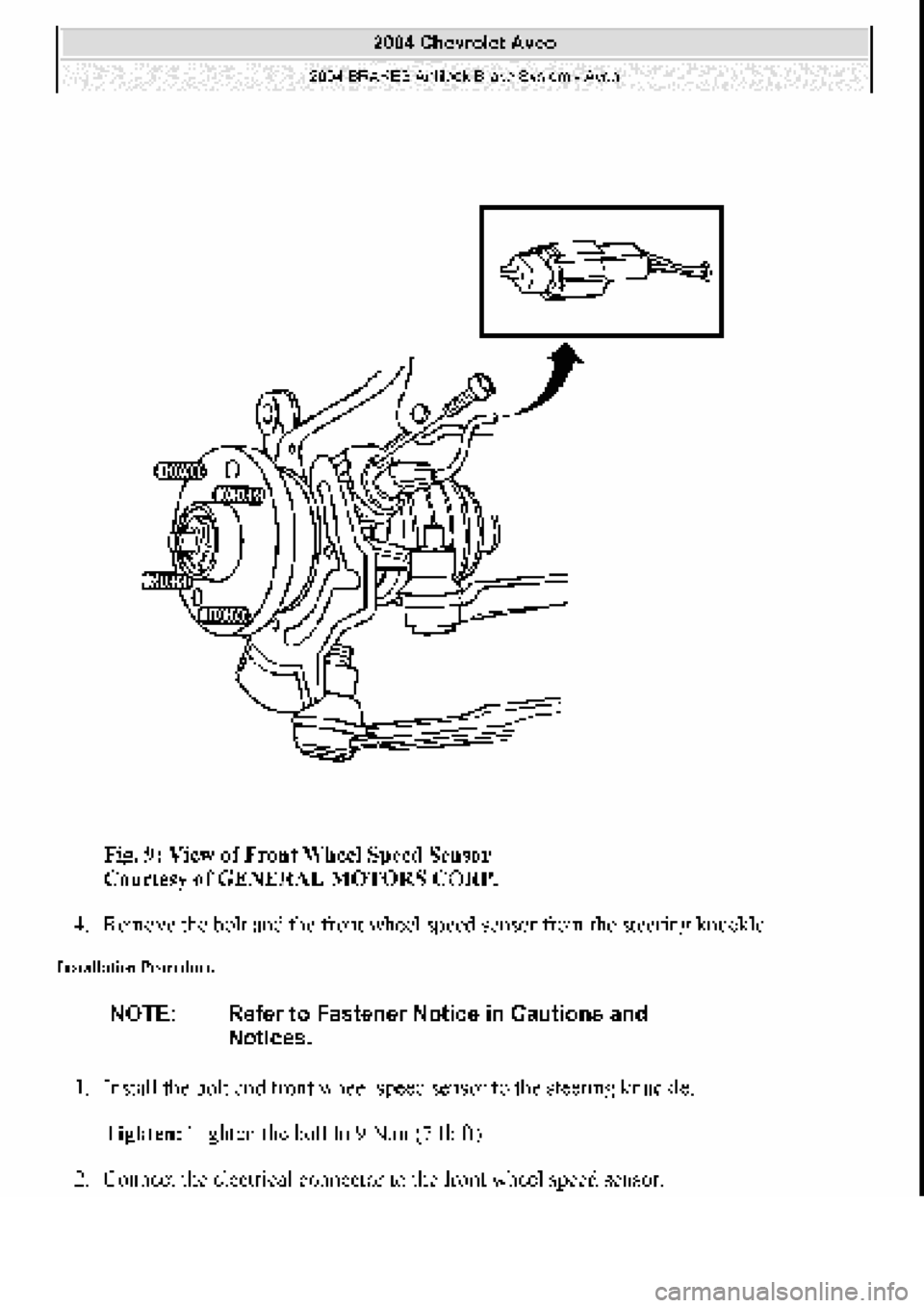 CHEVROLET AVEO 2002  Service Repair Manual 