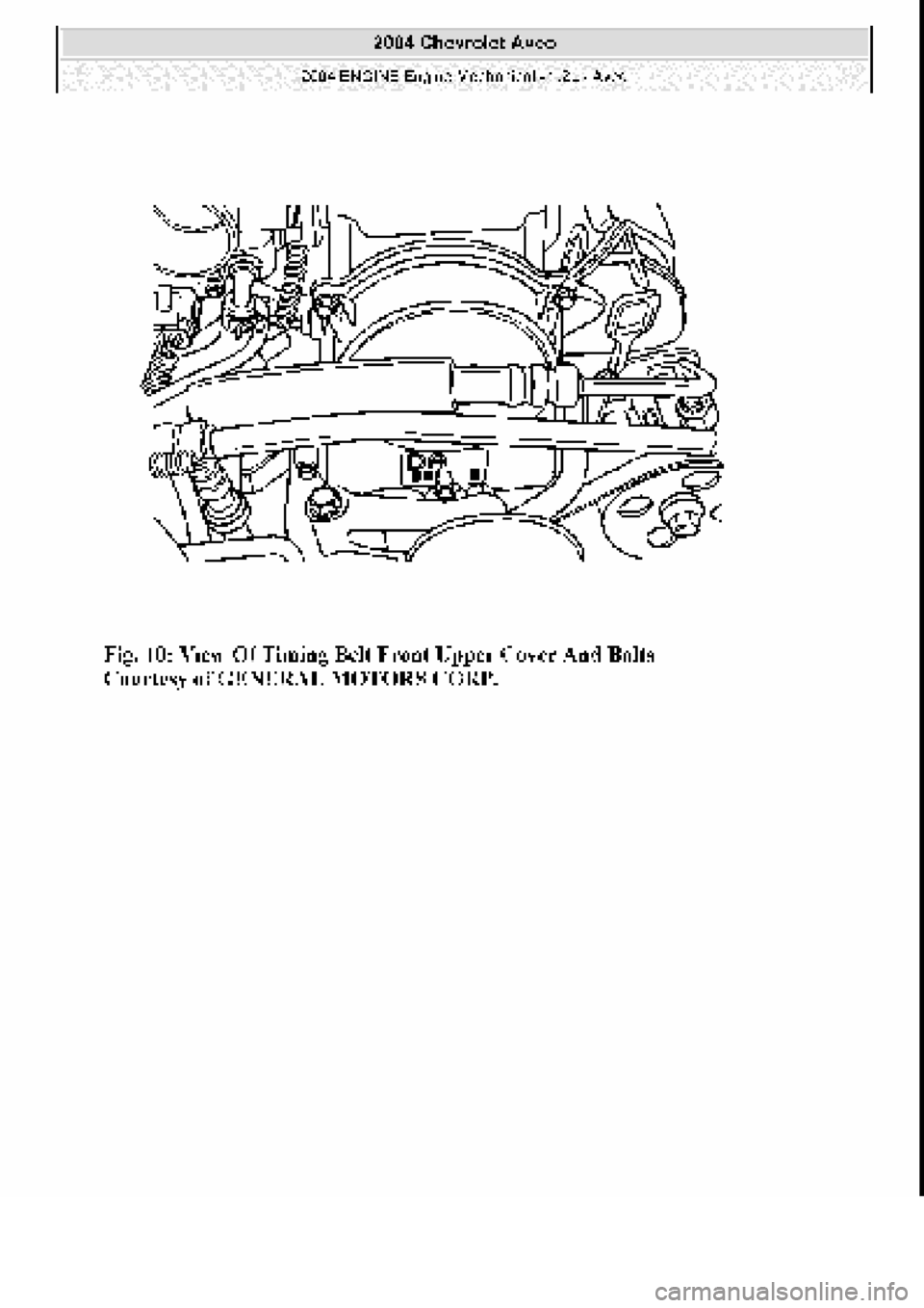 CHEVROLET AVEO 2002  Service Owners Manual 
