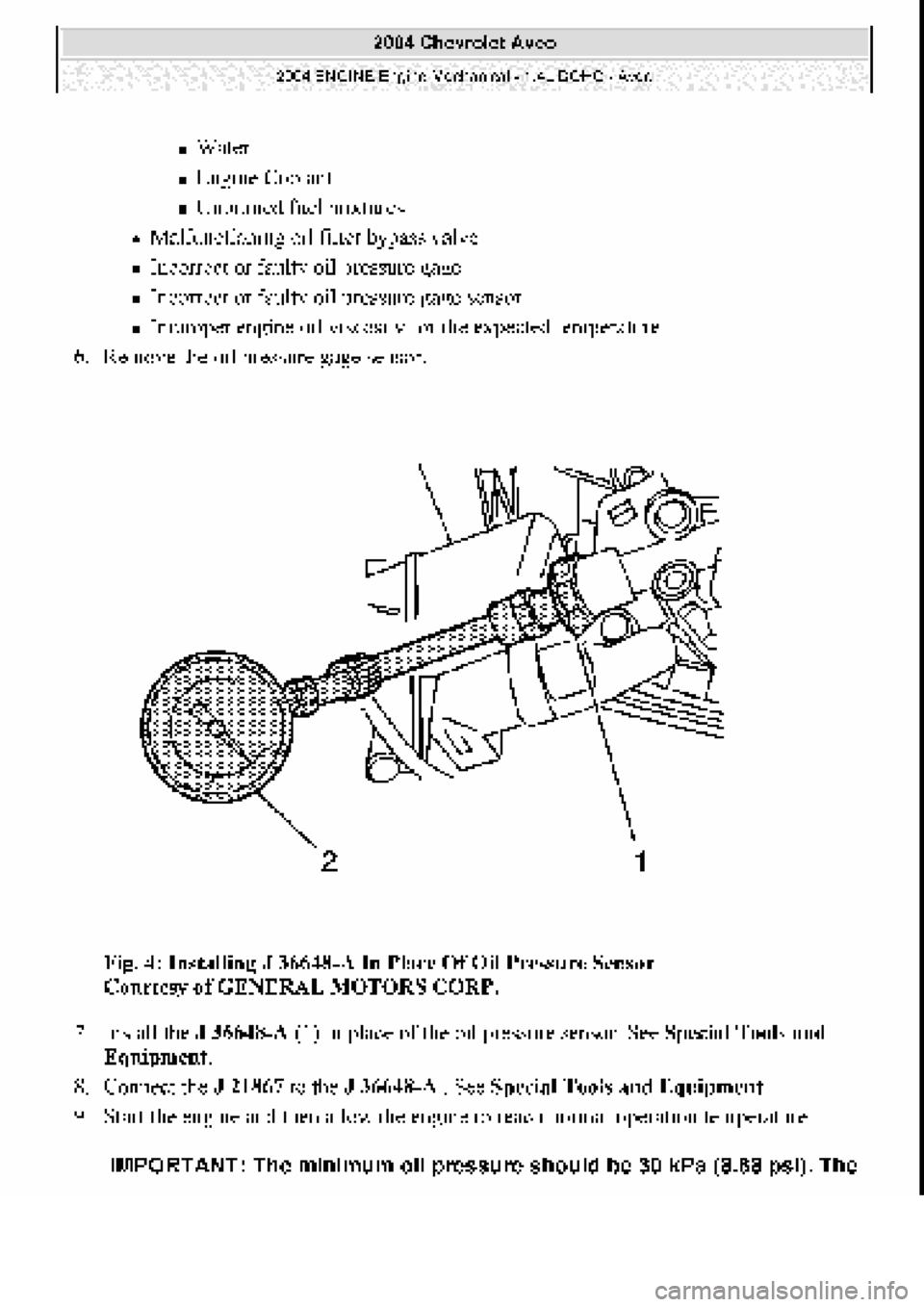 CHEVROLET AVEO 2002 Service Repair Manual CHEVROLET AVEO 2002 Service Repair Manual