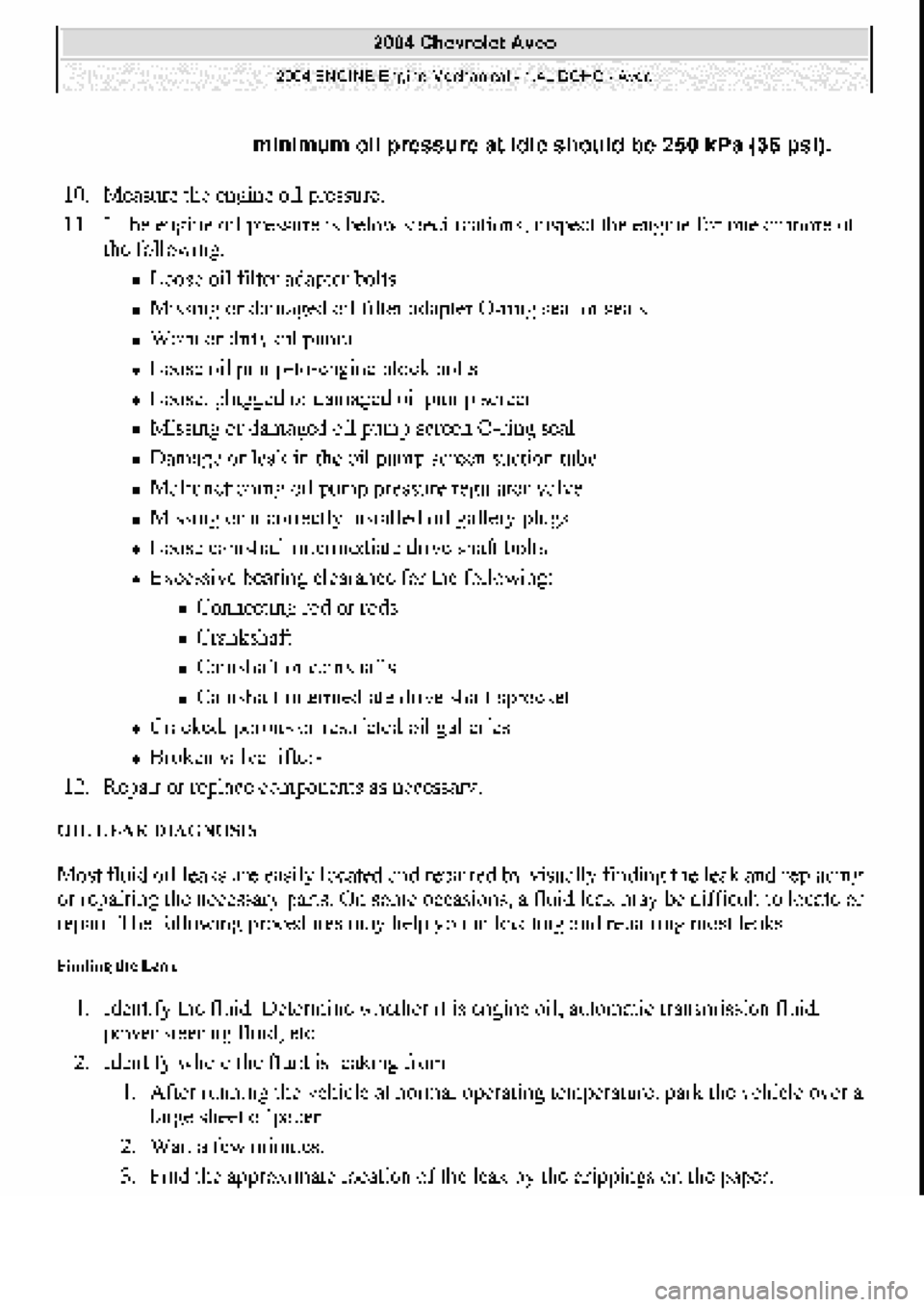 CHEVROLET AVEO 2002 Service Repair Manual CHEVROLET AVEO 2002 Service Repair Manual