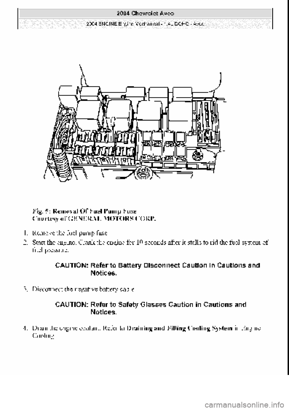 CHEVROLET AVEO 2002 Service Repair Manual CHEVROLET AVEO 2002 Service Repair Manual