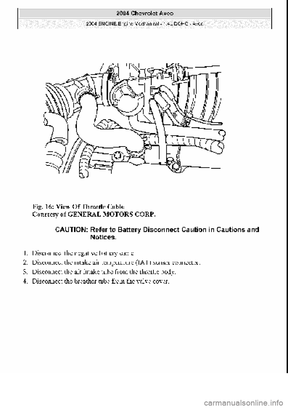 CHEVROLET AVEO 2002 Service Repair Manual CHEVROLET AVEO 2002 Service Repair Manual