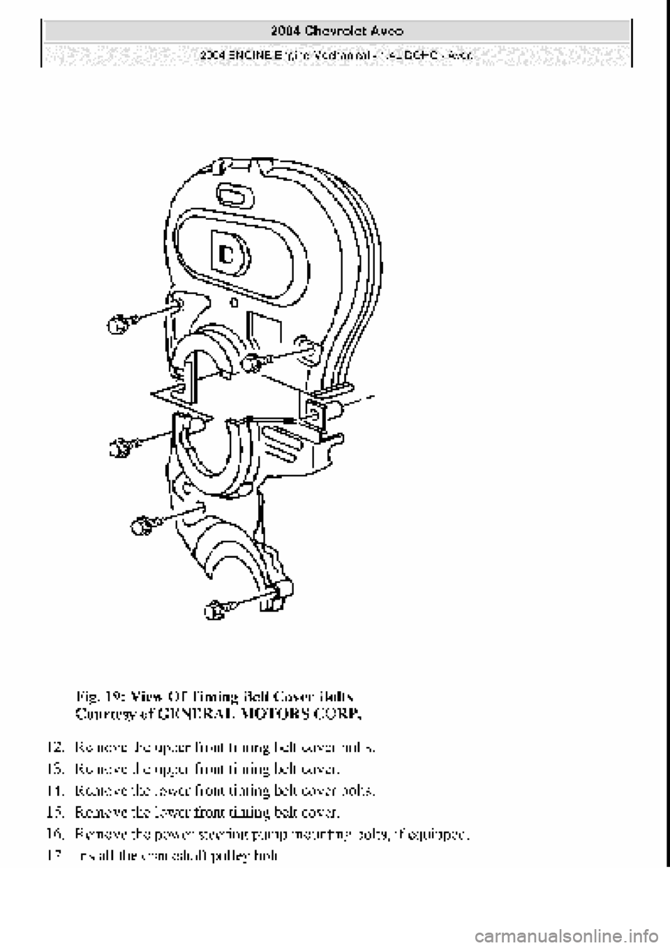 CHEVROLET AVEO 2002 Service Repair Manual CHEVROLET AVEO 2002 Service Repair Manual