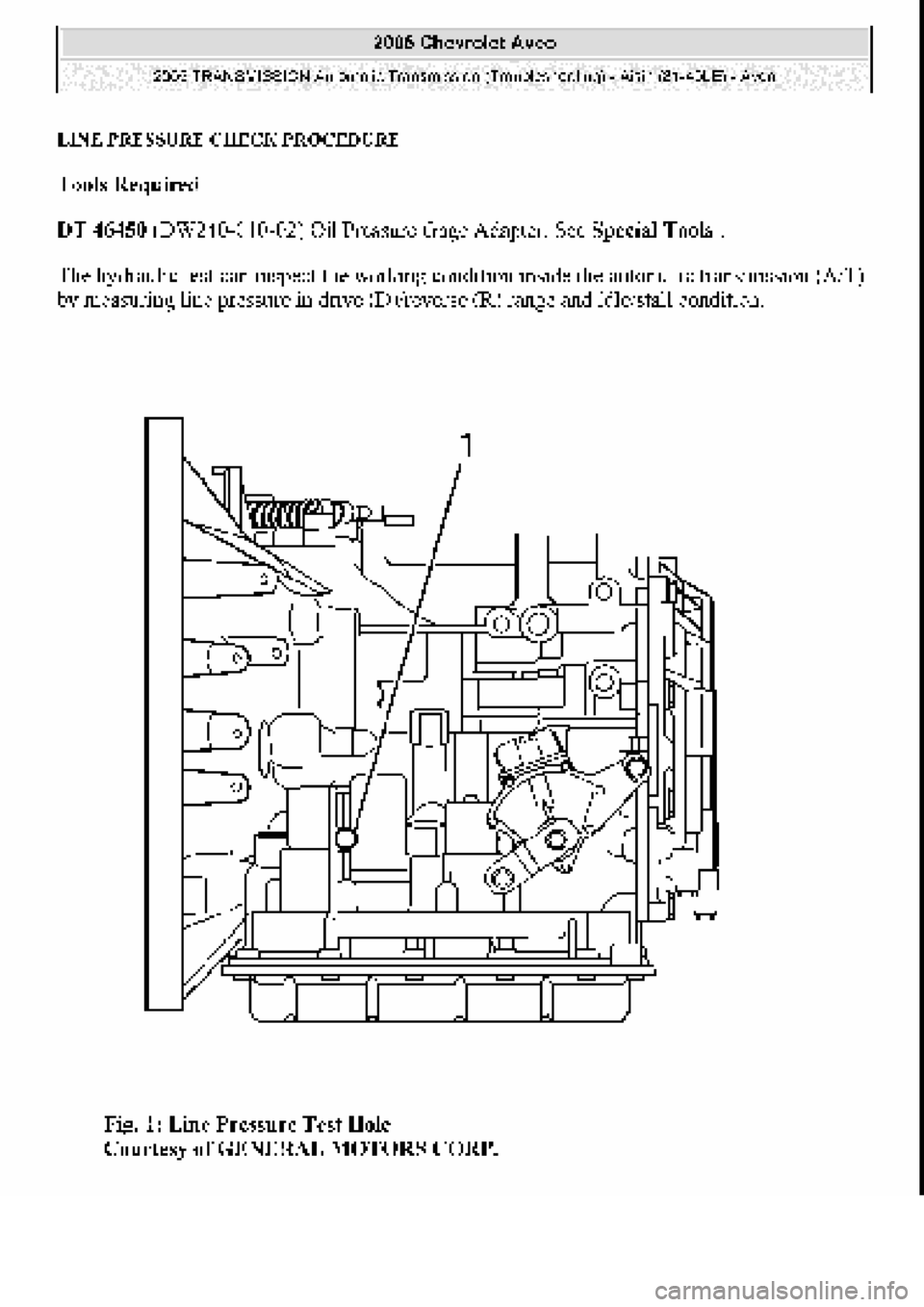 CHEVROLET AVEO 2002  Service Repair Manual 