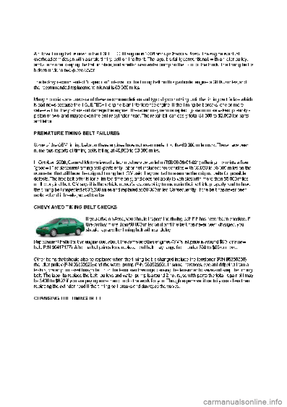 CHEVROLET AVEO 2002  Service Repair Manual 