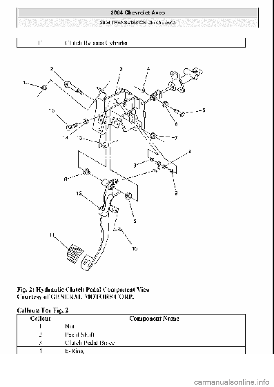 CHEVROLET AVEO 2002  Service Repair Manual 