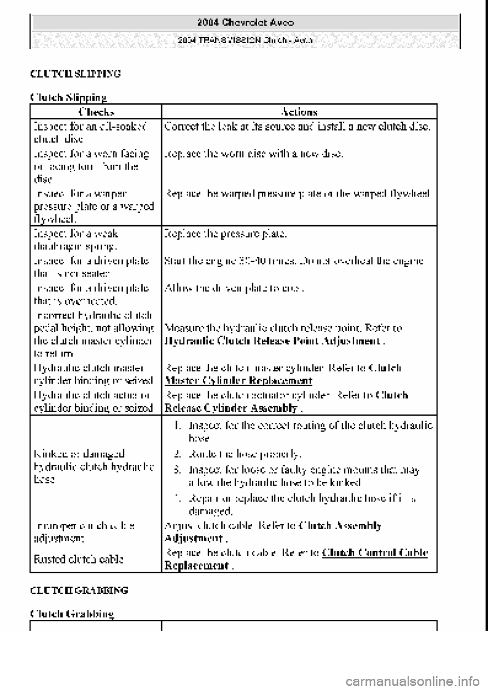 CHEVROLET AVEO 2002  Service Repair Manual 