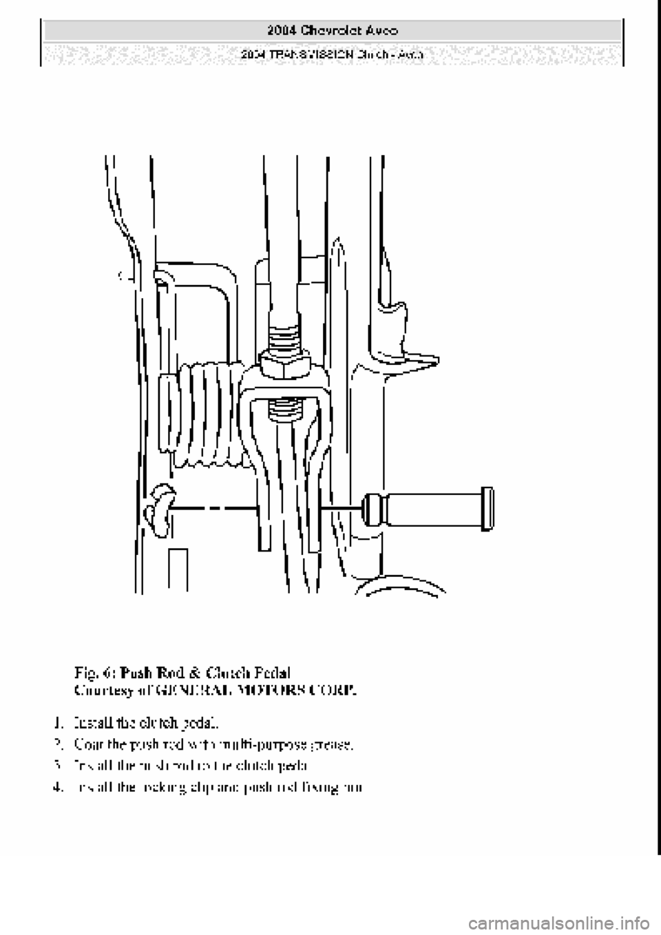 CHEVROLET AVEO 2002  Service Repair Manual 