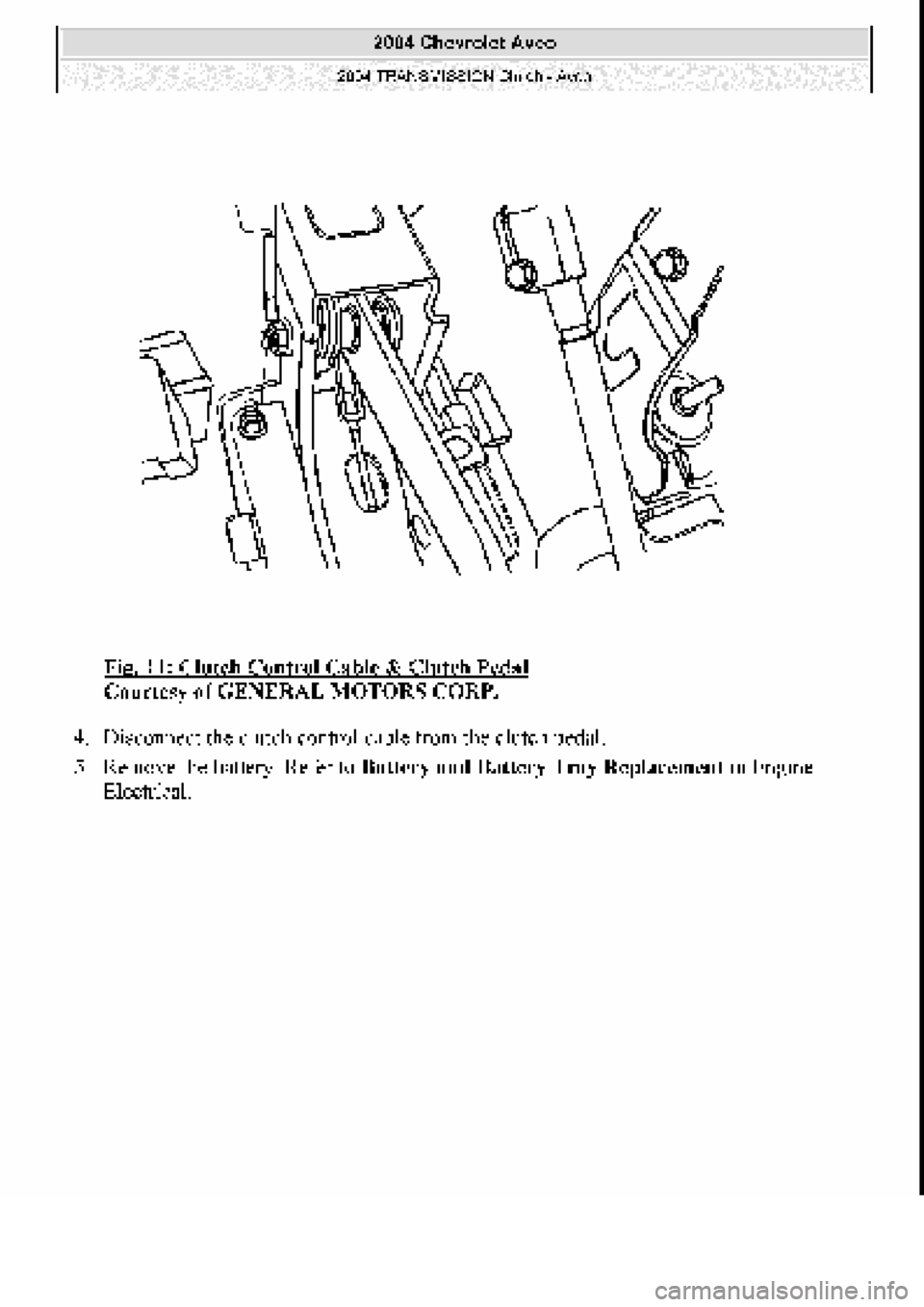 CHEVROLET AVEO 2002  Service Repair Manual 