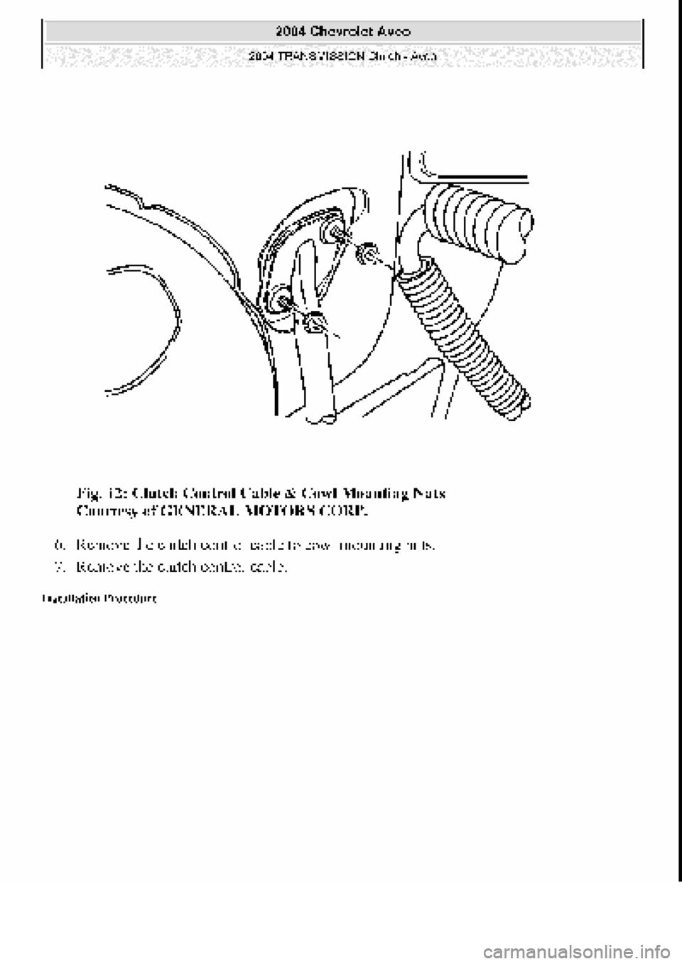 CHEVROLET AVEO 2002  Service Repair Manual 