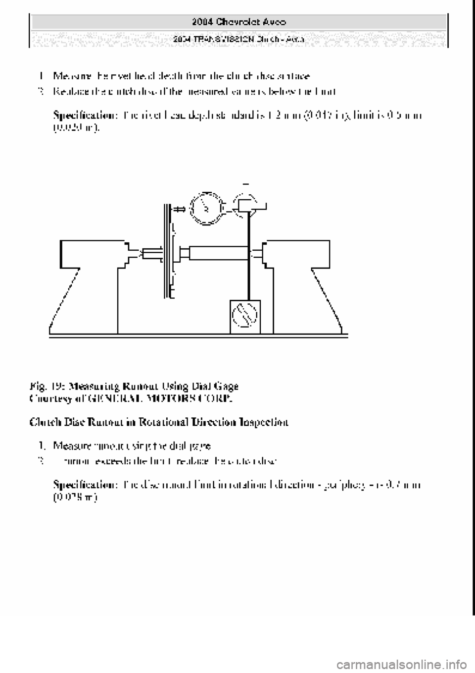 CHEVROLET AVEO 2002  Service Repair Manual 