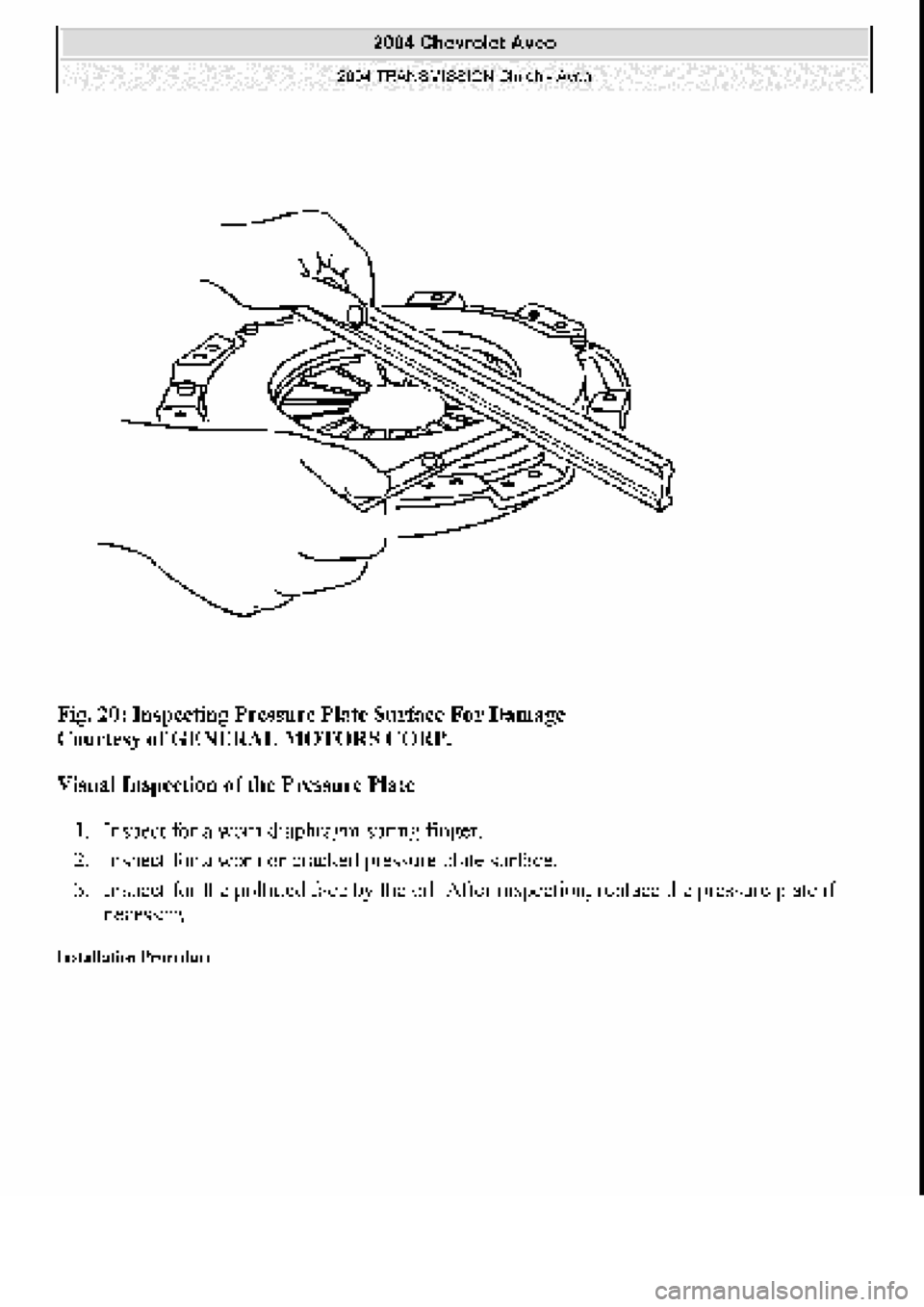 CHEVROLET AVEO 2002  Service Repair Manual 