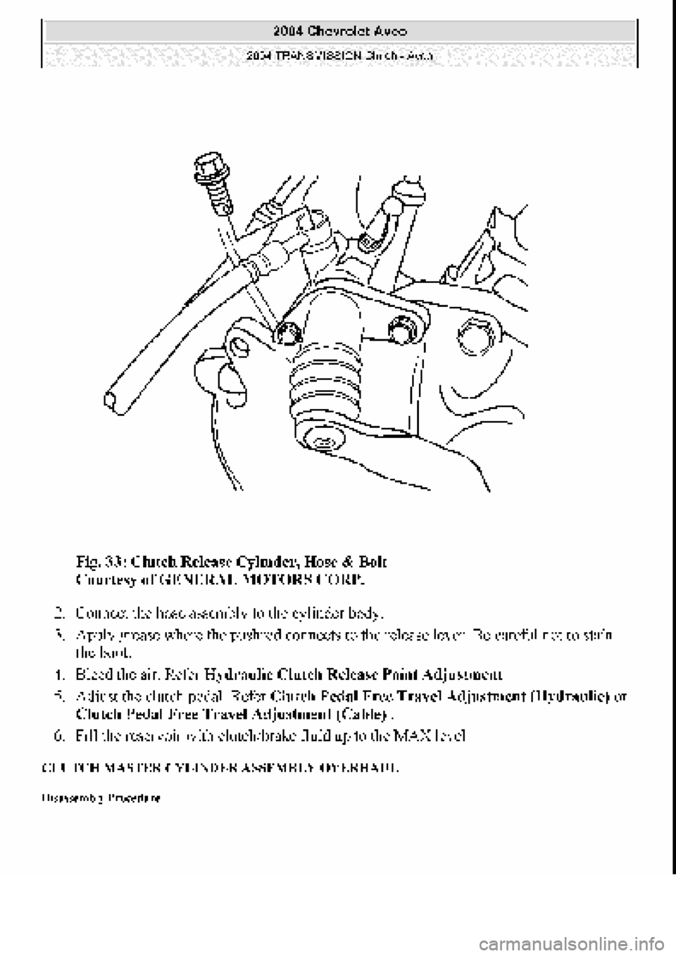 CHEVROLET AVEO 2002  Service Repair Manual 
