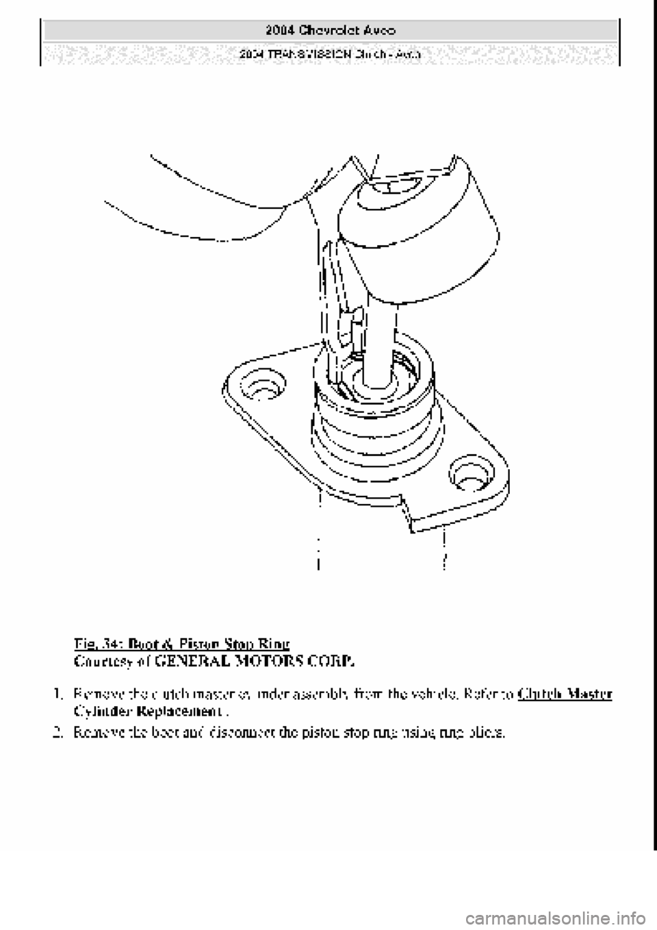 CHEVROLET AVEO 2002  Service Repair Manual 