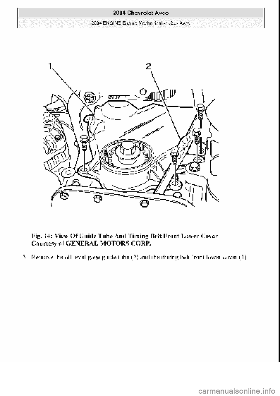 CHEVROLET AVEO 2002  Service Owners Guide 